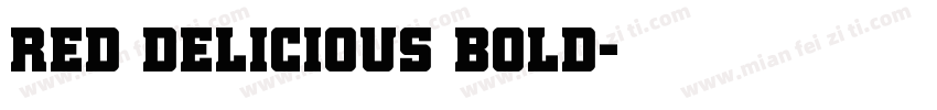 Red Delicious Bold字体转换